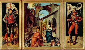 Altar de Paumgartner, c.1500 (óleo sobre painel de cal) de Albrecht Dürer or Duerer