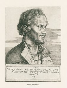 Philipp Melanchthon. 1526 (gravura) de Albrecht Dürer or Duerer