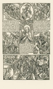 Santa Brígida e a Virgem intercedendo pelos condenados de Albrecht Dürer or Duerer