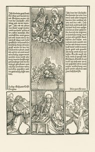 Santa Brígida como intercessora, com um casal a rezar de Albrecht Dürer or Duerer