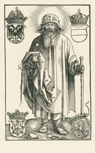 São Colomano como peregrino de Albrecht Dürer or Duerer