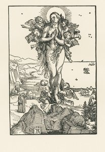 Santa Maria Madalena em êxtase, c.1504-05 (xilogravura) de Albrecht Dürer or Duerer