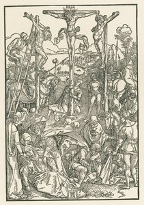 Pequeno Calvário, c.1503-04 (xilogravura) de Albrecht Dürer or Duerer