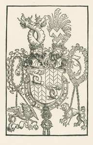 O brasão de armas de Florian Waldauf von Waldenstein de Albrecht Dürer or Duerer
