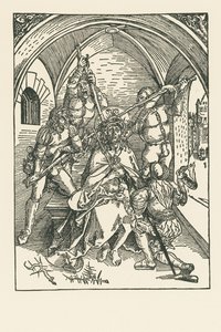 A Coroação de Espinhos, c.1500 (xilogravura) de Albrecht Dürer or Duerer
