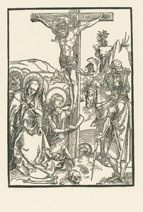 A Crucificação, c.1500 (xilogravura) de Albrecht Dürer or Duerer