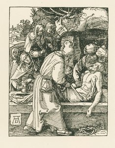 O Sepultamento, c.1509-10 (xilogravura) de Albrecht Dürer or Duerer