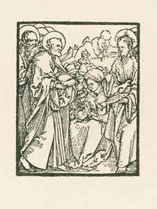A alimentação dos cinco mil de Albrecht Dürer or Duerer