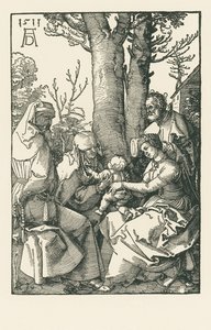 A Sagrada Família com Joaquim e Ana debaixo de uma árvore de Albrecht Dürer or Duerer