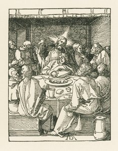 A Última Ceia, c.1508-09 (xilogravura) de Albrecht Dürer or Duerer