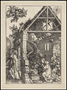 A Vida da Virgem: A Natividade, 1502-03 de Albrecht Dürer