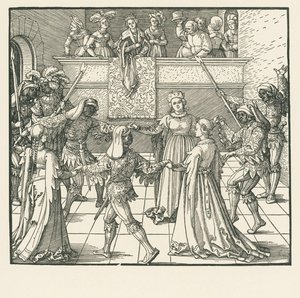 A Máscara (xilogravura) de Albrecht Dürer or Duerer