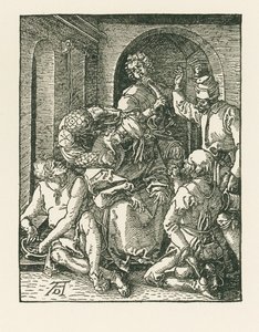 A zombaria de Cristo, c.1508-09 (xilogravura) de Albrecht Dürer or Duerer