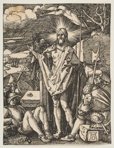 A ressurreição, da pequena paixão, c.1510 de Albrecht Dürer