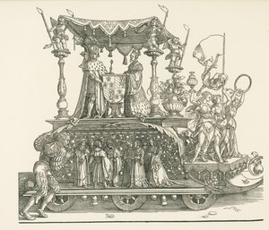 O Pequeno Carro Triunfal ou o Casamento da Borgonha de Albrecht Dürer or Duerer