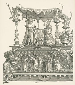 O Pequeno Carro Triunfal ou o Casamento da Borgonha de Albrecht Dürer or Duerer