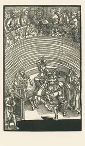 O Teatro, c.1492-93 (xilogravura) de Albrecht Dürer or Duerer