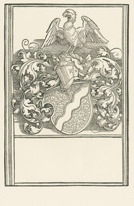 O brasão de armas de Michael Behaim, c.1518-20 (xilogravura) de Albrecht Dürer or Duerer