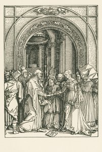 O casamento da Virgem, c.1504 (xilogravura) de Albrecht Dürer or Duerer