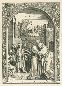 O encontro de Joaquim e Ana na Porta Dourada de Albrecht Dürer or Duerer