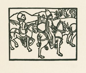 O príncipe a cavalo, c.1489-90 (xilogravura) de Albrecht Dürer or Duerer