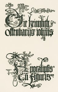Título da edição alemã de 1498: A Revelação Secreta de João ... de Albrecht Dürer or Duerer