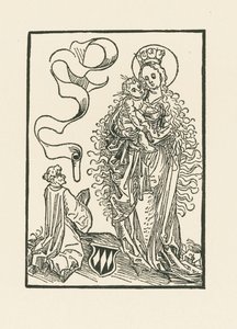 Virgem Maria adorada por Albrecht von Bonstetten de Albrecht Dürer or Duerer