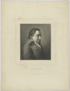 Retrato de Johann Gottlieb Fichte 1762-1814. de Albrecht Fürchtegott Schultheiss