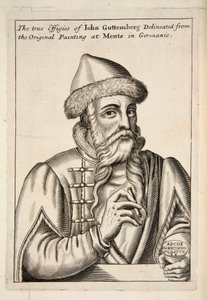 John Guttemberg, pub. Gravação em 1683. de Albrecht Mentz