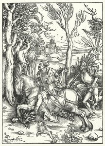 O Cavaleiro e o Landsknecht de Albrecht Dürer