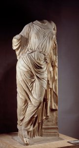 Afrodite para o pilar. Escultura em mármore depois da Afrodite utilizada por Alcamene, escultor grego do século V a.C. Dim. 1,18 m Paris, Musee du Louvre de Alcamenes (attr. to)