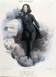 Caricatura de George Sand (1804-76) c.1848