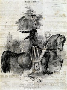 Desenho animado de Franz Liszt - em "Charivari