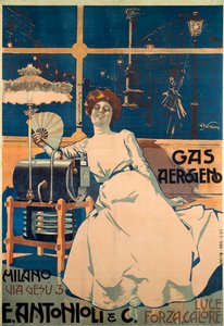 Cartaz publicitário para Antonioli
