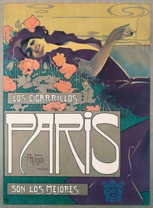 Cigarros Paris Cartaz de Aleardo Villa