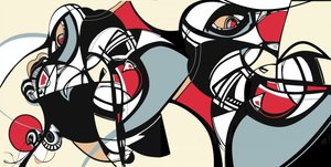 Rostos Cubistas Abstratos de Alejandra Winkhaus