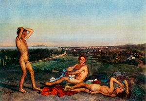 Na praia da Baía de Nápoles, década de 1830, 1965.