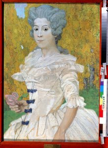 "Portrait de marquise" Peinture de Alexander Yakovlevich Golovin (Alexandre Golovine) (1863-1930) 1908 Museu Estatal de Arte da República de Tatarstan, Kazan de Aleksandr Jakovlevic Golovin