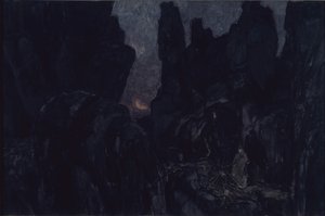 Cenografia para a ópera Carmen de G. Bizet, 1908 de Aleksandr Jakovlevic Golovin