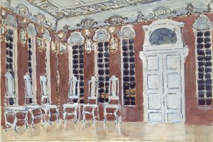 Cenografia para a ópera The Ice House de A. Koreshchenko, 1900 de Aleksandr Jakovlevic Golovin