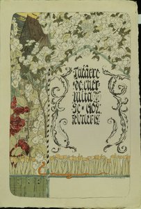 Programa de teatro para a peça de teatro Faust, 1902 de Aleksandr Jakovlevic Golovin