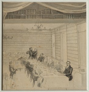 Banquete literário na livraria de Aleksander Smirdin, 1832