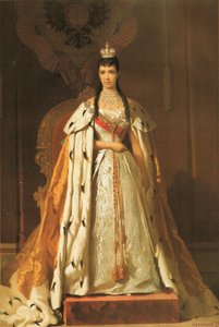 Retrato de Maria Fyodorovna (1847-1928) de Aleksandr Petrovic Sokolov
