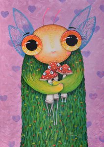 O amigo cogumelo caprichoso de Aleksandra Paranchenko