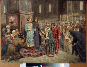Eleição de Michel Romanov para o cargo de czar a 14 de Março