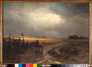 The Thaw (Thaw) - Pintura de Alexei Kondratyevich Savrasov (Savrasov) (1830-1897), óleo sobre tela