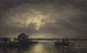 Noite de verão no Neva, 1875 de Aleksei Petrovich Bogolyubov