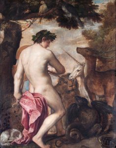 Orpheus Enchanting The Animals (óleo sobre tela) de Alessandro (1588–1649) (attr. to) Titian (workshop of) and Padovanino