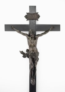 Crucifixo, c.1646 (bronze, pereira com ebonização e coloração)