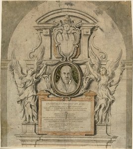 Projeto de um monumento ao Papa Gregório XV de Alessandro Algardi